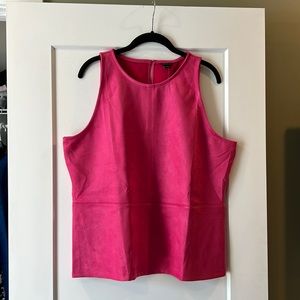 Faux suede Ann Taylor tank top